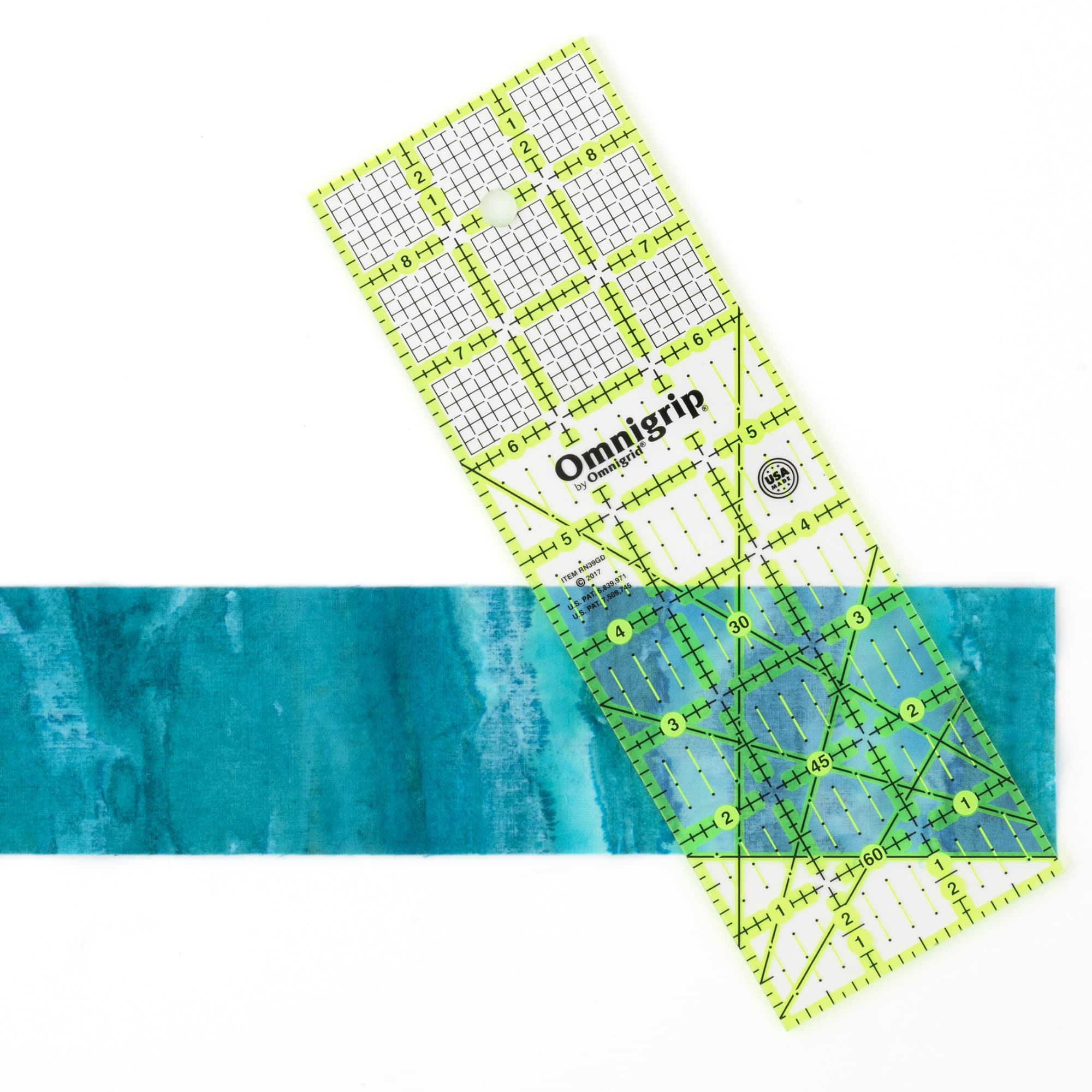 Omnigrid® Omnigrip Rectangle Quilting Grid Ruler, 3" x 9"